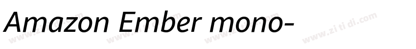 Amazon Ember mono字体转换